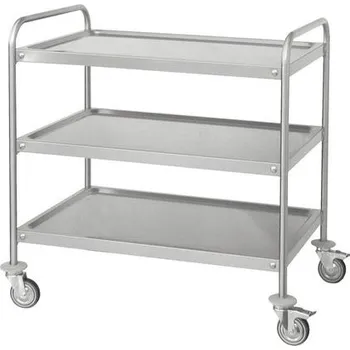 Servírovací stolek Servírovací vozík se třemi policemi (900x500x850/940)