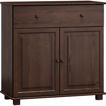 Komoda Max-i Komoda ze dřeva SOLHEIM NORE Zvolte barvu:: moření ořech, Hloubka: 42 cm, Šířka: 80 cm