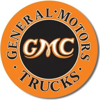 Plechová cedule Plechová cedule GMC Trucks Round