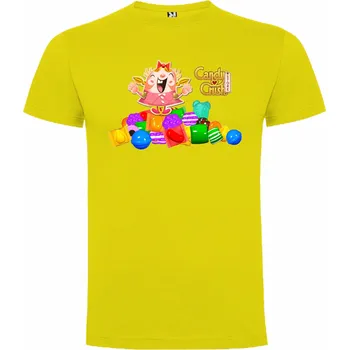 Chlapecké oblečení Tričko Candy Crush Soda Saga Barva: Žlutá, Velikost: 86/92 - 1 až 2 roky
