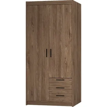 Šatní skříň Skříň TEKEN 2D 3S, dub lefkas + vyzvednutí ZDARMA