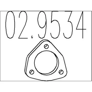 Těsnění výfuku Těsnění, výfuková trubka MTS 02.9534