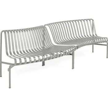 Zahradní lavice HAY Lavička Palissade Park Dining Bench In/Out set of 2, sky grey