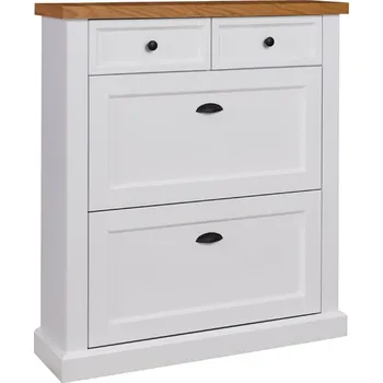 Botník ADRK Botník GALINEO 01 W-DN, bílá/dub natural