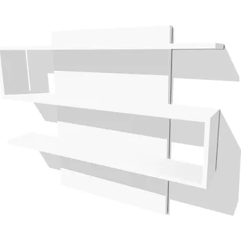 police Nabytekmorava Nástěnná police Alfa 44 barva lamina: bílá