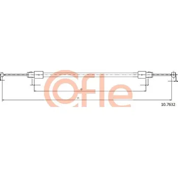 Autodíl Tažné lanko, parkovací brzda COFLE 10.7632