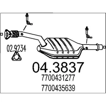 Katalyzátor Katalyzátor MTS 04.3837