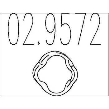 Tlumič výfuku Zarážka, tlumič výfuku MTS 02.9572