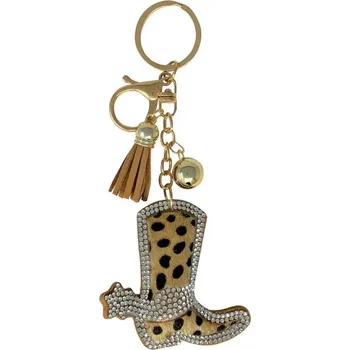 USA Klíčenka westernová bota s ostruhou