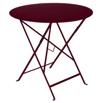Zahradní stůl Skládací stolek Fermob BISTRO P.77cm - Black Cherry
