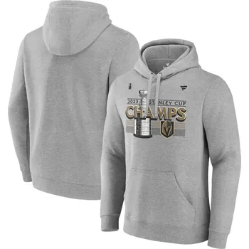 Pánská mikina Fanatics Pánská mikina Vegas Golden Knights NHL 2023 Stanley Cup Champions Locker Room Pullover Hoodie Velikost: M