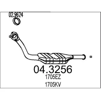 Katalyzátor Katalyzátor MTS 04.3256