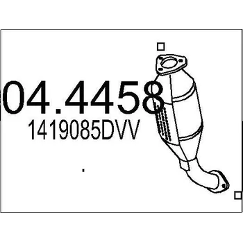 Katalyzátor Katalyzátor MTS 04.4458