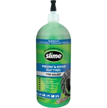 Sada na opravu pneumatiky Utěsňovací přípravek na bezdušové pneu SLIME TUBELESS TIRE SEALANT obsah 946 ml (Oprava pneu motocyklu, Atv, automobilů, sekaček, vozíků)