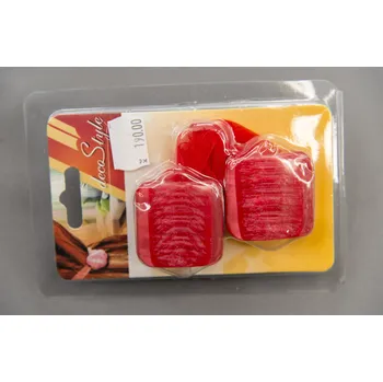 Dekorativní magnet Magnet na závěsy (2xkusy) - čtvereček červený