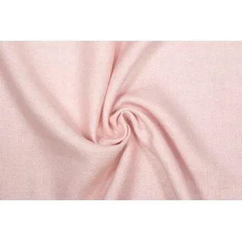 Hedvábná látka se lnem, rybí kost, světle růžová, sartor.cz