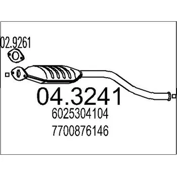 Katalyzátor Katalyzátor MTS 04.3241