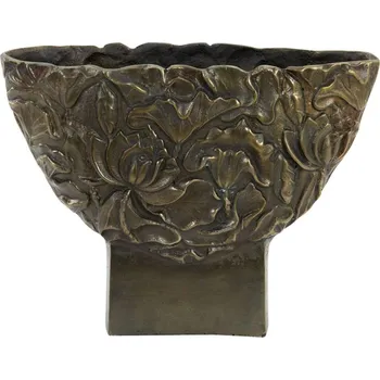 Váza Bronzová antik kovová váza Palesa antique bronze XL - 45*14*34 cm