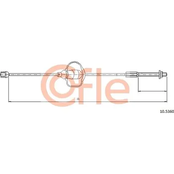 Auto-moto Tažné lanko, parkovací brzda COFLE 10.5360