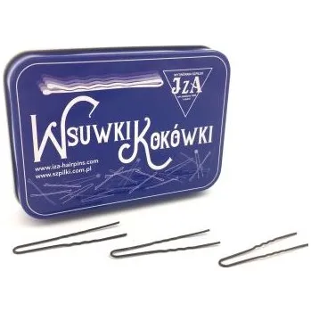 Vlásenky do vlasů profilované, barva černá P-B245/180 - 4,5 cm, 180 ks