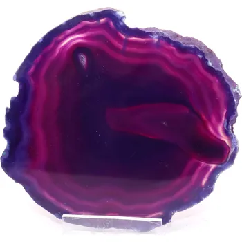 Přírodní kámen Magieprirody.cz Achátový plát velikost 10 cm + stojánek #1824 - Top kvalita