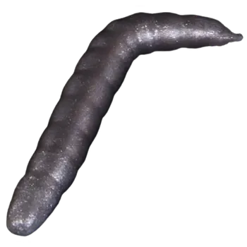 Rybářský háček 6ks - Červ Iron Trout Baco 4cm Stříbrná