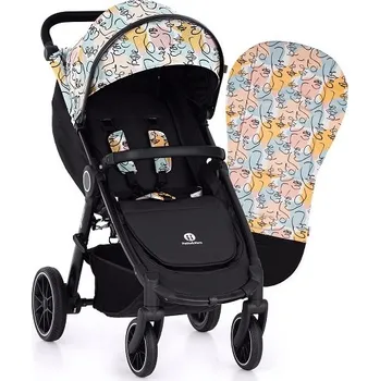 Kočárek PETITE&MARS sportovní kočárek STREET+ RWS COMPLETE Black/Limited 100 Faces