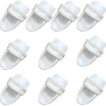 Krmítko pro ptáka Vodotěsné gravitační krmítko pro drůbež, 1ks - Bílá 10ks