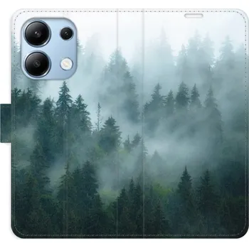 Pouzdro na mobilní telefon Flip pouzdro iSaprio - Xiaomi Redmi Note 13 4G - Dark Forest - kapsičky na karty (Knížkový flip kryt, obal, pouzdro iSaprio na mobil Xiaomi Redmi Note 13 4G - Dark Forest - 360° ochrana telefonu, přihrádka na karty a hotovost, funkce stojánku, pevná TPU)