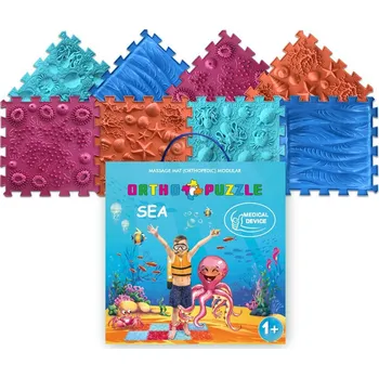 Masážní míček masážní ortopedická podložka ORTHOPUZZLE Moře
