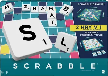 Desková hra Mattel Scrabble Originál 2v1 CZ