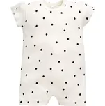 PINOKIO Letní overal Tres Bien puntíky KRÉMOVÁ - 62