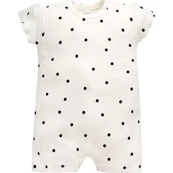 Kojenecký overall PINOKIO Letní overal Tres Bien puntíky KRÉMOVÁ - 62