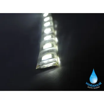 LED osvětlení LED páska SMD3528, studená bílá, 12V, 1m, IP54, 60 LED/m