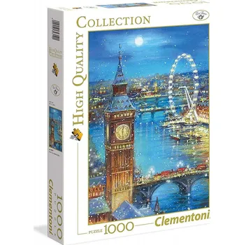 Hračka Clementoni Puzzle 39319 Big Ben zimní 1000 dílků