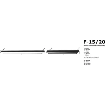 Lišta karosérie Boční lišty na dveře Seat Tarraco 2018- F15/20 | Rider