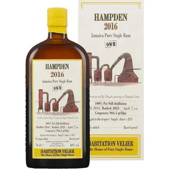 Rum Habitation Velier Hampden 7 Y.O. 2016 OWH 60,0% 0,7 l (karton)