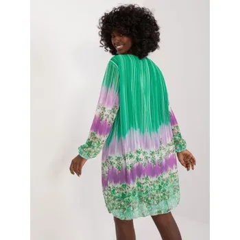 Dámské šaty Dámské šaty s barevným potiskem zelené