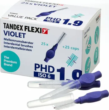 Zubní kartáček Tandex Tandex (25 ks) Středně fialové zubní kartáčky (hustě fialové)