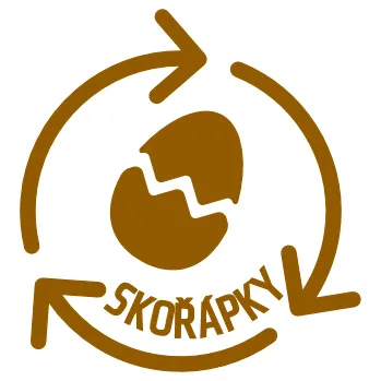 Papír Označto Štítek/nálepka na odpadkové koše, RECYKLACE - Skořápky 8cm