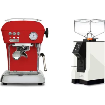 Kávovar Ascaso Dream ONE, Love Red + Eureka Mignon Perfetto, BL white