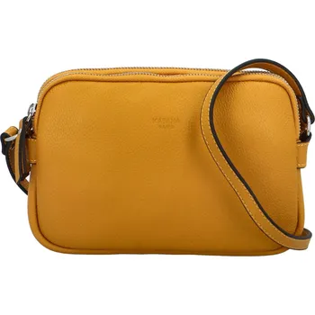 Dámská kožená crossbody kabelka žlutá - Katana Prina žlutá