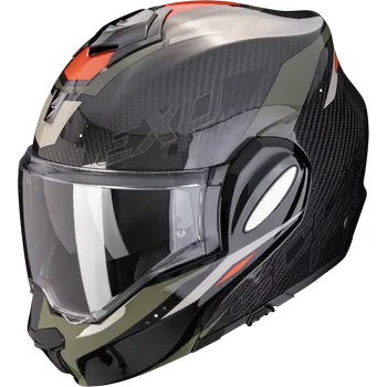 Helma na motorku Scorpion exo-tech evo carbon rover černo/zelená xl