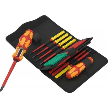 Šroubovák Wera 006618 Rukojeť s ráčnou Kraftform Kompakt VDE 17 RA 1 a výměnnými čepelemi (Sada 17 dílů)