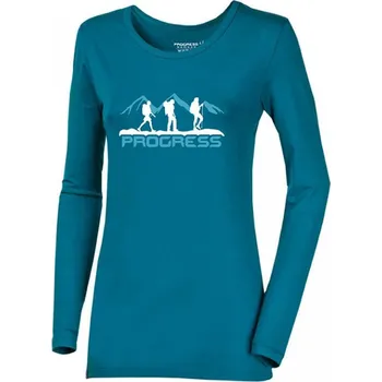 Dámské tričko triko dlouhé dámské Progress SONJA Track Lady petrol (triko dlouhé dámské Progress SONJA Track Lady petrol)