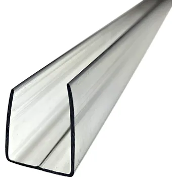 Zahradní stavba Ukončovací U profil na tl. 16mm z polykarbonátu čirý 2100 mm