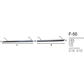 Lišta karosérie Boční lišty na dveře Toyota Corolla Sedan 2013-2018 F50 | Rider