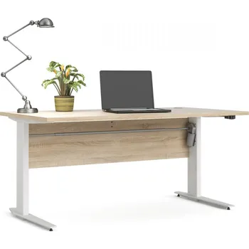Psací stůl FN Výškově nastavitelný psací stůl Office 80400/318 dub sonoma/bílá
