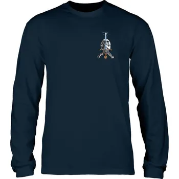 Pánské tričko Powell Peralta Triko Powell Peralta, Skull & Sword L/S Shirt navy 2024 Velikost: M
