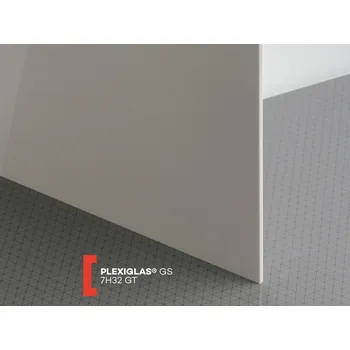 Plexisklo Röhm Šedé plexisklo Plexiglas GS 3mm 7H32 (prop. 0%) 1520 x 2030 mm